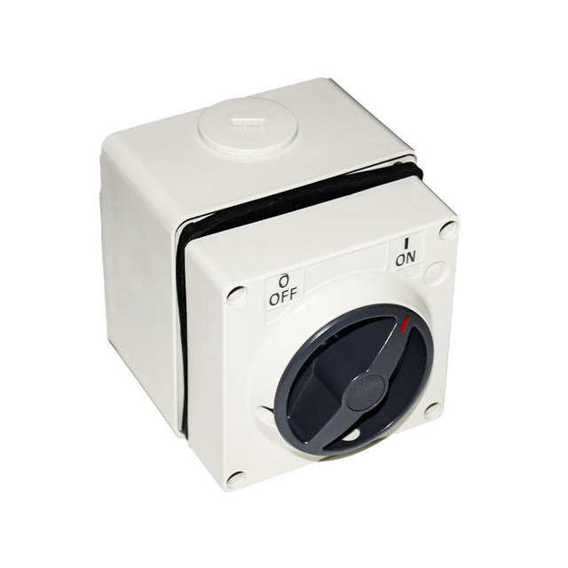CNEPSO 56Sw Industrial Isolation Switch Outdoor Garden Work Dustproof Waterproof Square Rotary Power Switch Made Plastic
