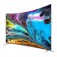 Curvo Android Smart TV 50 pulgadas inteligente LED TV Curva 2K 4K Ultra HD 50 pulgadas Smart TV con Wifi