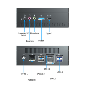Máy Tính Chơi Game EGLOBAL NUC AMD Mini PC R7 3750H Vega Graphic 2 * DDR4 NVMe SSD Win11 <span class=keywords><strong>10</strong></span> Pro 3X4K HTPC WiFi BT Máy Tính Để Bàn - Product Image 4