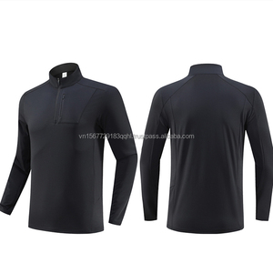 Sudadera Deportiva Cálida con Media Cremallera, para Otoño e Invierno, Unisex, para Entrenamiento al Aire Libre, Ciclismo, Running y Fitness - Product Image 1