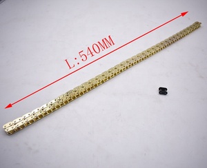 <span class=keywords><strong>Cadena</strong></span> de oro T8F con eslabón de repuesto <span class=keywords><strong>para</strong></span> Mini Dirt Bike, Quad, ATV, <span class=keywords><strong>Minimoto</strong></span>, Pocket Bikes de 47cc y 49cc, 136 eslabones - Product Image 2