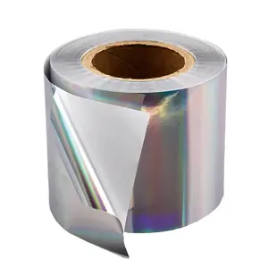 PVC Self-adhesive Self-adhesive Label Material 3d Holographic Laser Label Film Vinyl Paper Roll Sticker