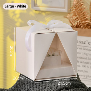 Cajas de embalaje de flores transparentes Contenedores de almacenamiento de regalos duraderos Cajas florales para fiestas Diseño de casas y floristerías - Product Image 3