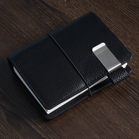 Carnet de voyage haut de gamme en cuir pleine fleur, design créatif ; Porte-cartes de voyage en cuir véritable ; Cadeau