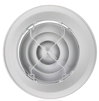 Diffuseur d'air mécanique circulaire en aluminium au design industriel moderne pour la ventilation des entrepôts et des sous-sols