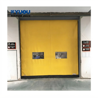 Porte roulante PVC rapide à fermeture éclair, avec capteur micro-ondes protecteur et servomoteur