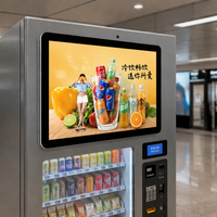 Écran d'affichage numérique mural de 18,5 pouces, compatible avec les systèmes Android et Windows, pour la publicité commerciale, les menus, les kiosques de vente au détail