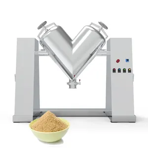 stainless steel high-efficient v type powder mixer with even mixing