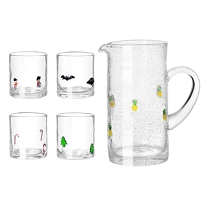 Großhandel handgemachte kunden spezifische Blase Kaltwasser kessel Erdbeer Ananas Weihnachten Wasser becher Saft gläser Trinkbecher - Product Image 1