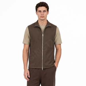 Gilets <span class=keywords><strong>sans</strong></span> manches réversibles pour hommes, streetwear, logo personnalisé, vente en gros, haute qualité - Product Image 4