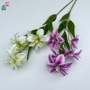 Flores de Magnolia de Seda Realistas, Decoración Artificial para Bodas, Estilo Moderno para Fondo de Escenario de Boda - Product Image 3