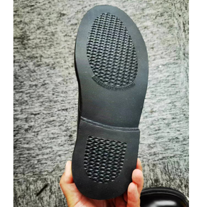 Chaussures habillées en cuir noir pour hommes TSB0612, semelle extérieure en caoutchouc résistant à l'huile, fabrication Goodyear - Product Image 2