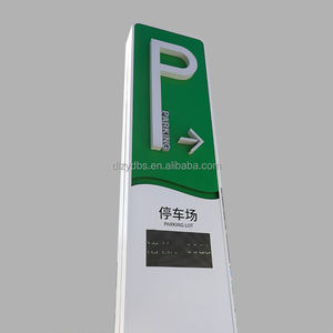 Custom Shaped Building Outdoor Waterproof <strong>Signage</strong> Aluminum Frame Wayfinding SignMetal Directional <strong>Signage</strong> - Product Image 3