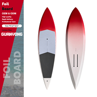 Planche de surf en carbone dur OEM 110L KiteSurfing Downwind Wing Foil Wingfoil Paddle sup Hydroptère debout pour les eaux de l'océan Play Board