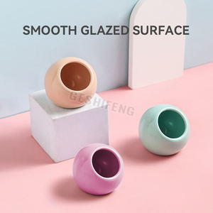 Papagaio bacia de alimentação anti-derramamento comida caixa criativa fruta tigela cerâmica alimentador tigre pele peônia preto <span class=keywords><strong>phoenix</strong></span> pássaro alimentador - Product Image 4