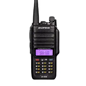 Baofeng UV-E60 Long Standby Outdoor High Power Long Range Strong Penetration Noise Reduction Anti-fall Black 5W Walkie Talkie