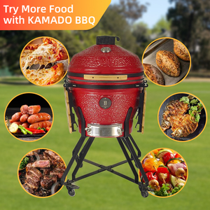 <span class=keywords><strong>Parrilla</strong></span> de Carbón y Horno Ahumador de 24 Pulgadas <span class=keywords><strong>con</strong></span> Compartimento para Especias, Estantes Laterales y Rejillas de Acero Inoxidable para Jardín - Product Image 6