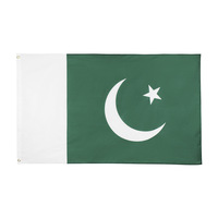 Drapeau national du pakistan, 3x5 pieds, livraison rapide, grand stock, drapeau national