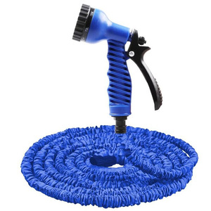 Tuyau d'arrosage extensible vert et bleu avec buse de pulvérisation pour arroser les plantes et laver la voiture, 7 modes de pulvérisation - Product Image 5