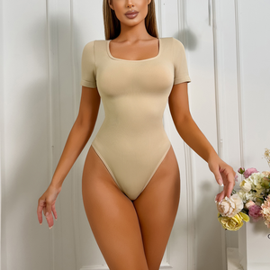 High Quality Short Sleeves Tummy Control Shaper Underwear Women Waist Slimming Plus Size Girdle New Design <strong>Bodysuit</strong> - Product Image 4