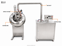 Machine à enrober les comprimés ZLU SS304 BY-1000 pour noix, chocolat, miel, cacahuètes et sucre, faible bruit, pour moulin à farine et utilisation en cave de vin, 220V/380V