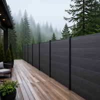 Clôture composite WPC sans entretien, écologique, écran d'intimité pour jardin de maison urbaine