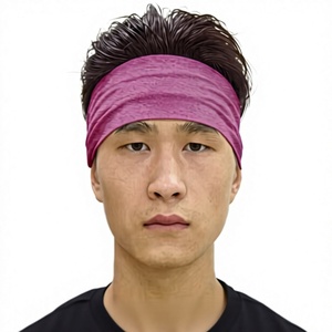 Diadema Rosa para Concientización sobre el Cáncer de Mama, Banda Deportiva Lisa para el Cabello, Personalizable con Impresión, para Correr, Fútbol - Product Image 2
