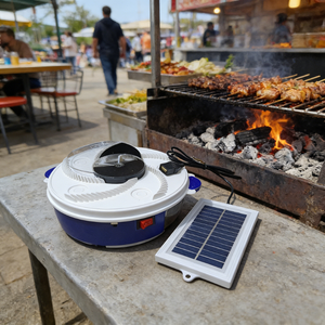 Piège à mouches électrique solaire commercial avec fonctionnement continu de 72 heures pour cuisines de restaurants/cafétérias/boucheries - Product Image 4