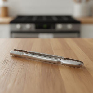 Stainless Steel Tongs 16 Inch Heavy Duty Kitchen <b>Utensil</b> with Scalloped Ends Grilling Serving Ovensafe Hand Wash Only - Product Image 2