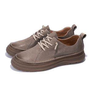 Retro New Style Men's Business Casual Low-Top Sneakers High Quality Lace-Up Breathable Outdoor <b>Height</b> <b>Increasing</b> <b>Shoes</b> - Product Image 6