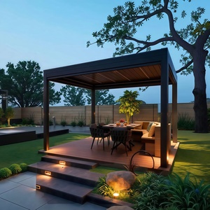 Gazebo de Aluminio de Estilo Chino Personalizado de Fábrica, para Patios y Jardines Exteriores, Resistente al Agua, al Viento y a la Corrosión - Product Image 1
