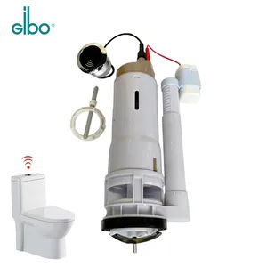 réservoir de la toilette raccords valve Suppliers-Capteur infrarouge automatique avec double valve de chasse, accessoires de raccordement pour réservoir et toilettes