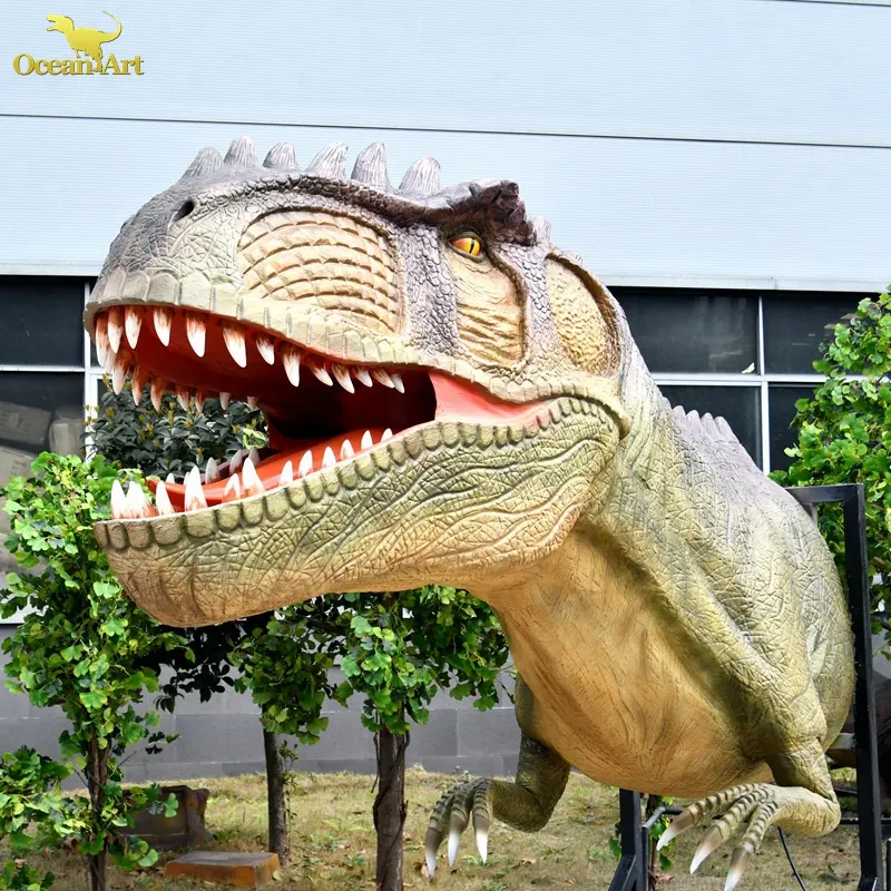 High Quality Artificial Animatronic Dinosaur Head