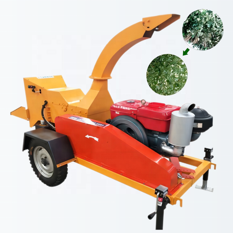 Дизельный трактор с приводом Европейского горизонтального haecksler, бензиновая машина для измельчения древесины lvsow, измельчитель древесины, измельчитель древесины, Тайвань