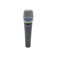 Microphone dynamique cardioïde professionnel filaire Beta57a avec connecteur XLR, anti-bruit, portable pour la parole et le chant