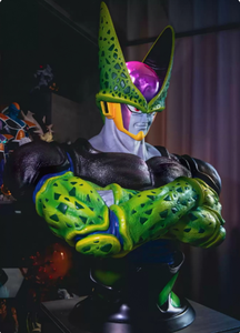 Buste en résine <span class=keywords><strong>Dragon</strong></span> <span class=keywords><strong>Ball</strong></span> <span class=keywords><strong>Z</strong></span> <span class=keywords><strong>Cell</strong></span> Forme Parfaite, Figurine Anime Grande Taille Peinte à la Main, Décoration Maison, Haute Définition, Article de Collection - Product Image 3