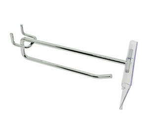 Kim loại máng tấm Chrome đôi mạ kẽm móc kẽm siêu thị hiển thị Kệ <span class=keywords><strong>Pegboard</strong></span> móc móc - Product Image 1