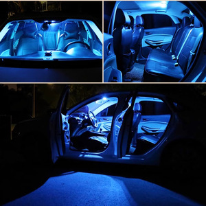 <b>Car</b> LED <b>Interior</b> Ceiling <b>Light</b> 3030 White Ice Blue 12V BA9S T10 Dual Point Lighting General Use - Product Image 2