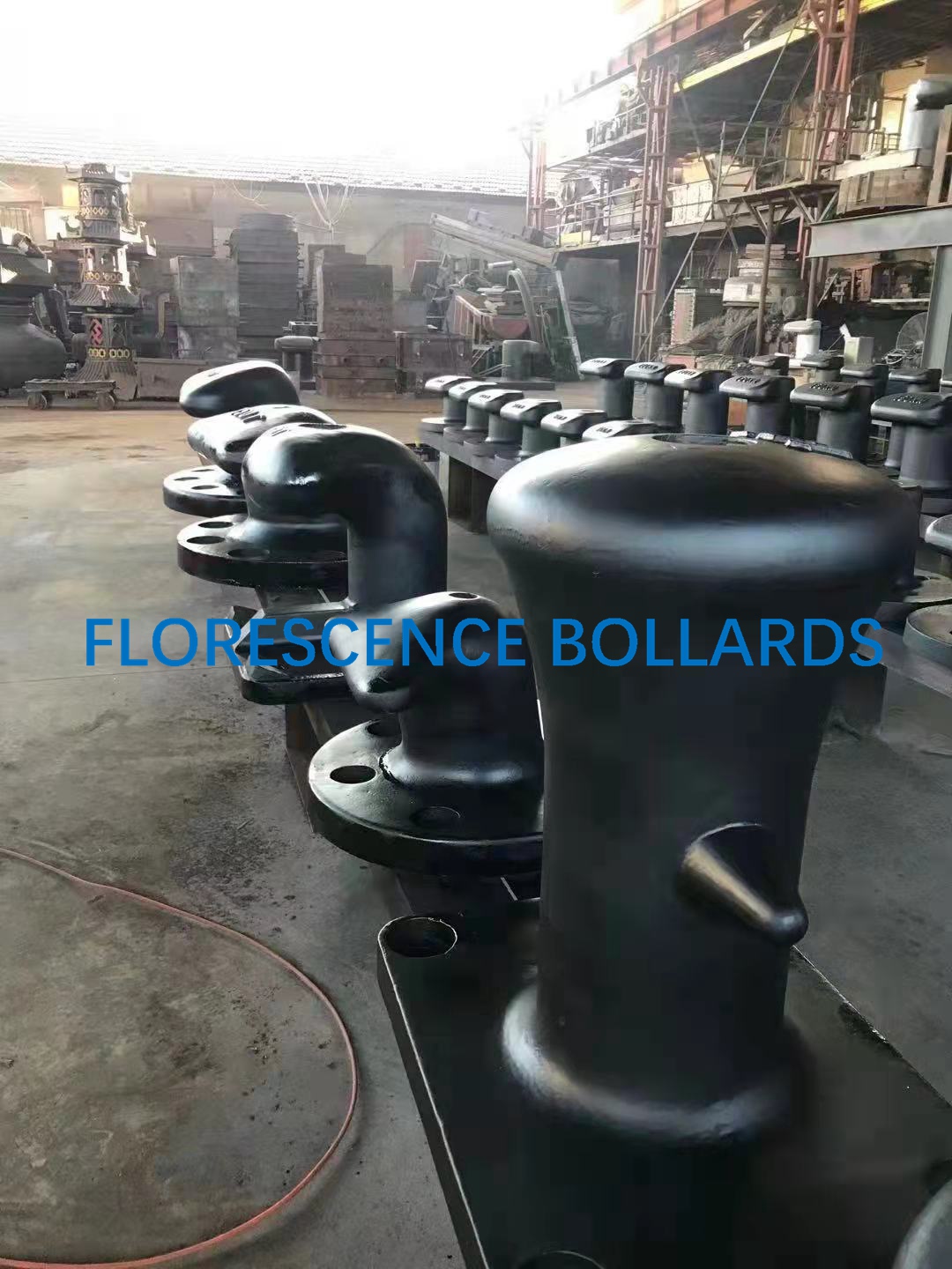 Cast Iron Marine Mooring Bollard Tee Head Type ISO Standard