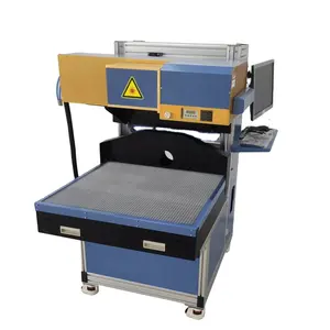 150w RF Metal tube CO2 dynamic focusing laser marking and cutting machine with large working area for marble