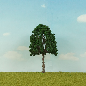 Modello ferrovia paesaggio 1:50 O scala alberi artificiali con polvere di albero verde - Product Image 4