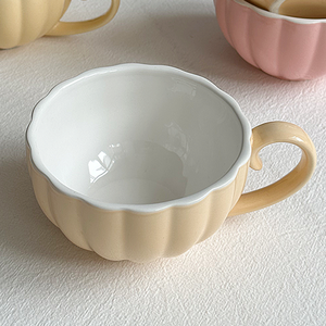 Tazza da <span class=keywords><strong>caffè</strong></span> in ceramica a forma di zucca tazza da <span class=keywords><strong>caffè</strong></span> 250ml elegante tazza da tè <span class=keywords><strong>supporto</strong></span> personalizzazione - Product Image 4