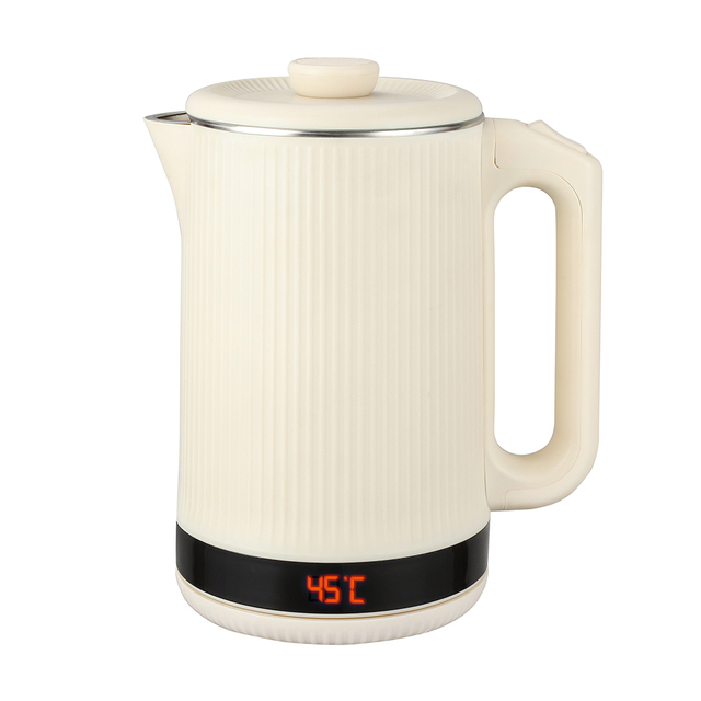 Portable 1500W Cordless Stainless Steel Electric Kettle 1.8L Keep Warm Temperature Control Automatic Shut-off Energy Car