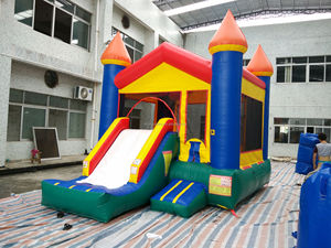 Commerciële Outdoor Pvc Kids Opblaasbare Verjaardagstaart Uitsmijter Kasteel Combo Te Huur Feesten Met Blower - Product Image 5