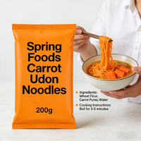 Quick Cook Instant Low Sodium Vegan Pumpkin Durum Wheat Udon Noodles Bulk Bag Box Cup Vegetarian Food