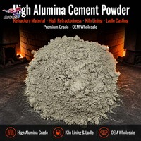 Ciment en poudre à haute teneur en alumine de qualité supérieure, matériau réfractaire à haute réfractarité pour la revêtement des fours et le moulage de cuves, vente en gros OEM