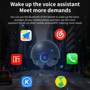 Với ai chức năng chất lượng cao cho nam giới và phụ nữ xe máy màu xanh răng intercom cho mũ bảo hiểm máy ảnh xe máy thông minh Mũ bảo hiểm - Product Image 5