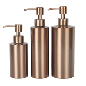 304 roestvrijstalen lotiondispenser voor aanrechtblad, 300 ml vloeistoffles, handwas, roestbestendige pomp (roségoud) - Product Image 1