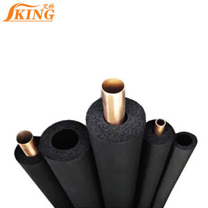 Piezas de aire acondicionado con aislamiento de goma de espuma negra FIRSTFLEX, tubo de tubería de agua fría para HVAC, uso doméstico y exterior - Product Image 6