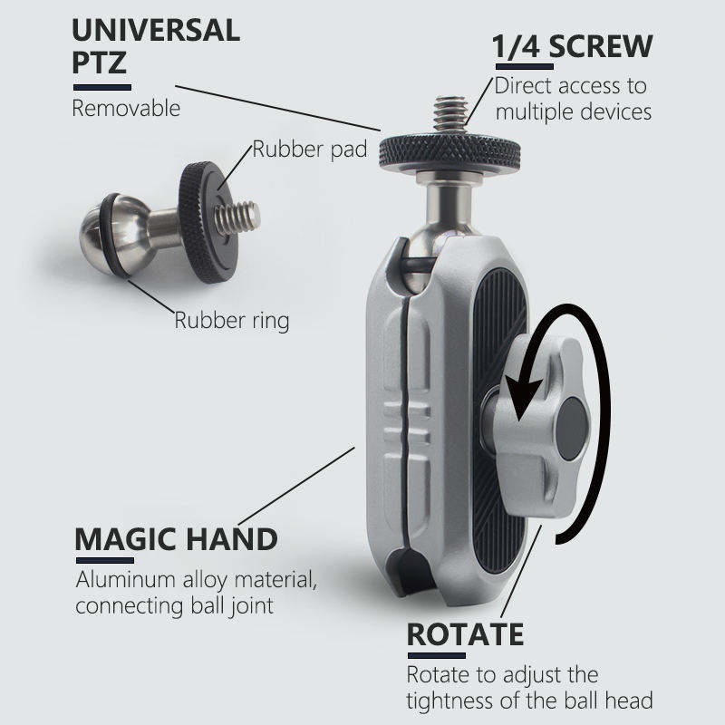 HONGDAK Metal Multifunctional Super Clamp Camera Accessories Photo Studio Photography Equipment with 1/4 and 3/8 Screw